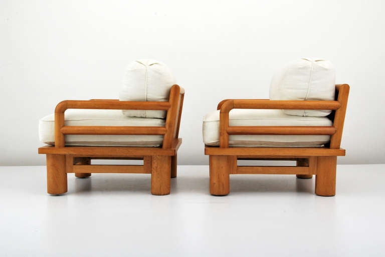 DESIGNER & MANUFACTURER: Karl Springer (1931-1991); Karl Springer LTD.

MARKINGS: none

COUNTRY OF ORIGIN & MATERIALS: USA; mahogany, upholstery

ADDITIONAL INFORMATION & CIRCA: Fine and rare pair of 