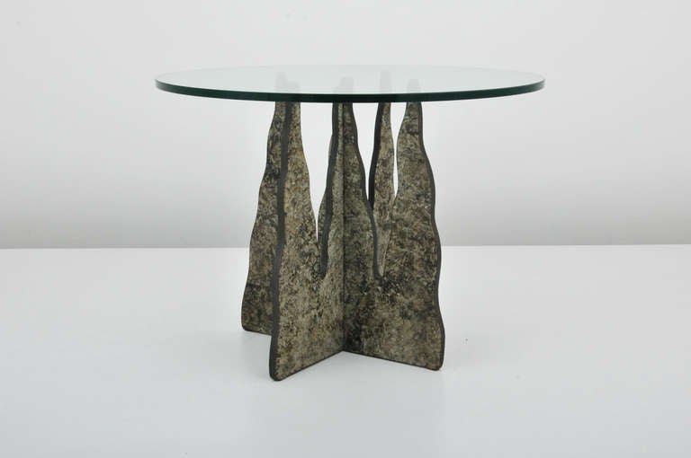 Glass Pucci de Rossi End Table, 1987