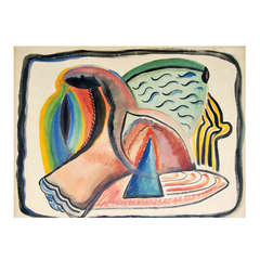 Jose Mariano De Creeft Painting, Original Work, 1927-1929, *Free Shipping