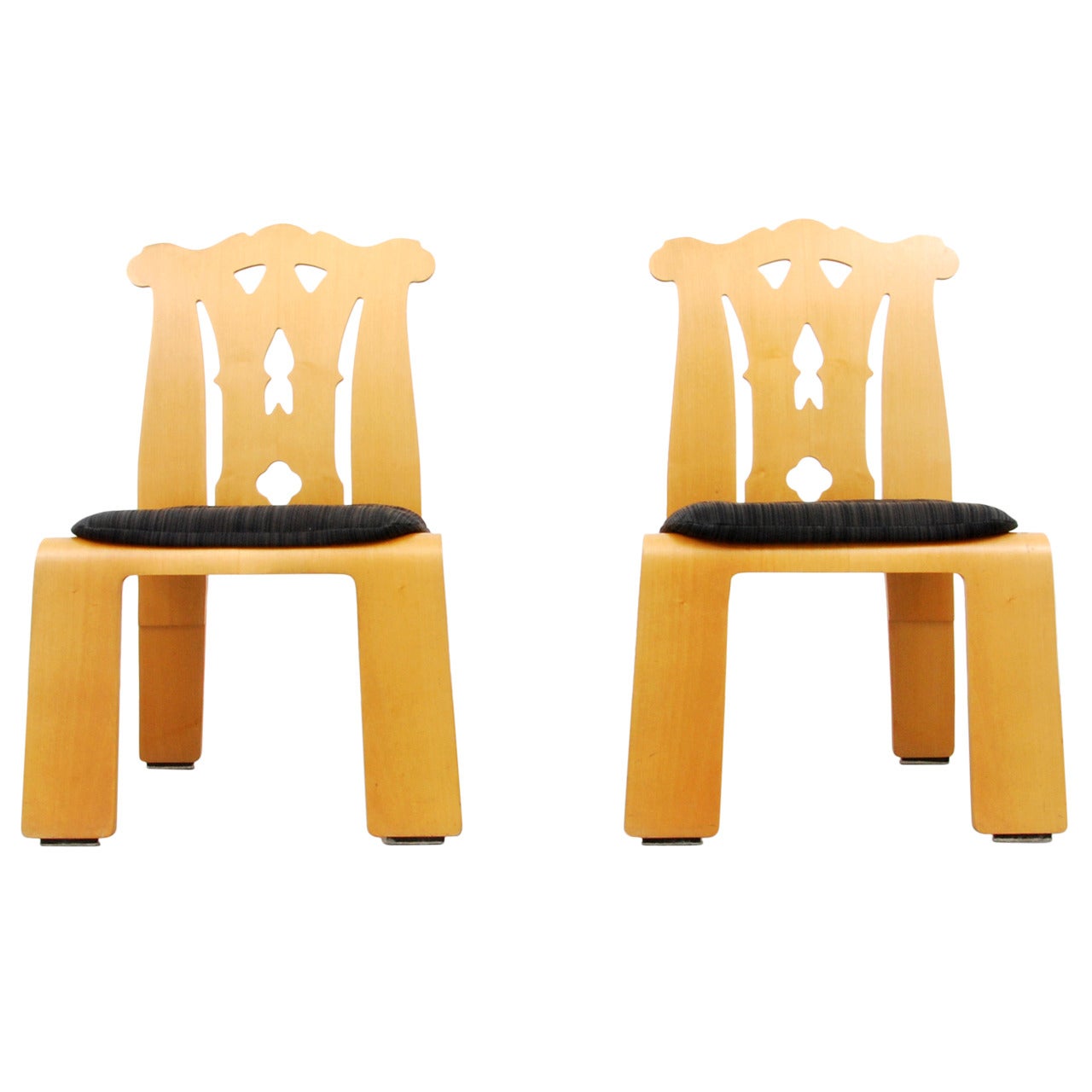 Pair of Robert Venturi "Chippendale" Chairs For Sale