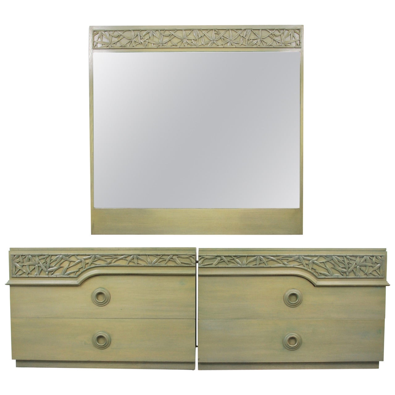 James Mont Dressers and Mirror