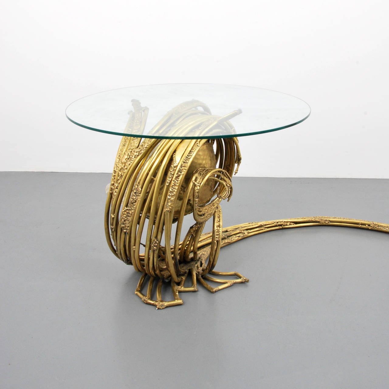 Jacques Duval-Brasseur Sculptural Table and Stool 2