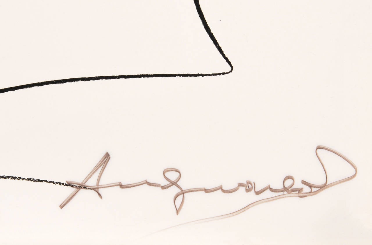 Modern Rare Andy Warhol Signed 