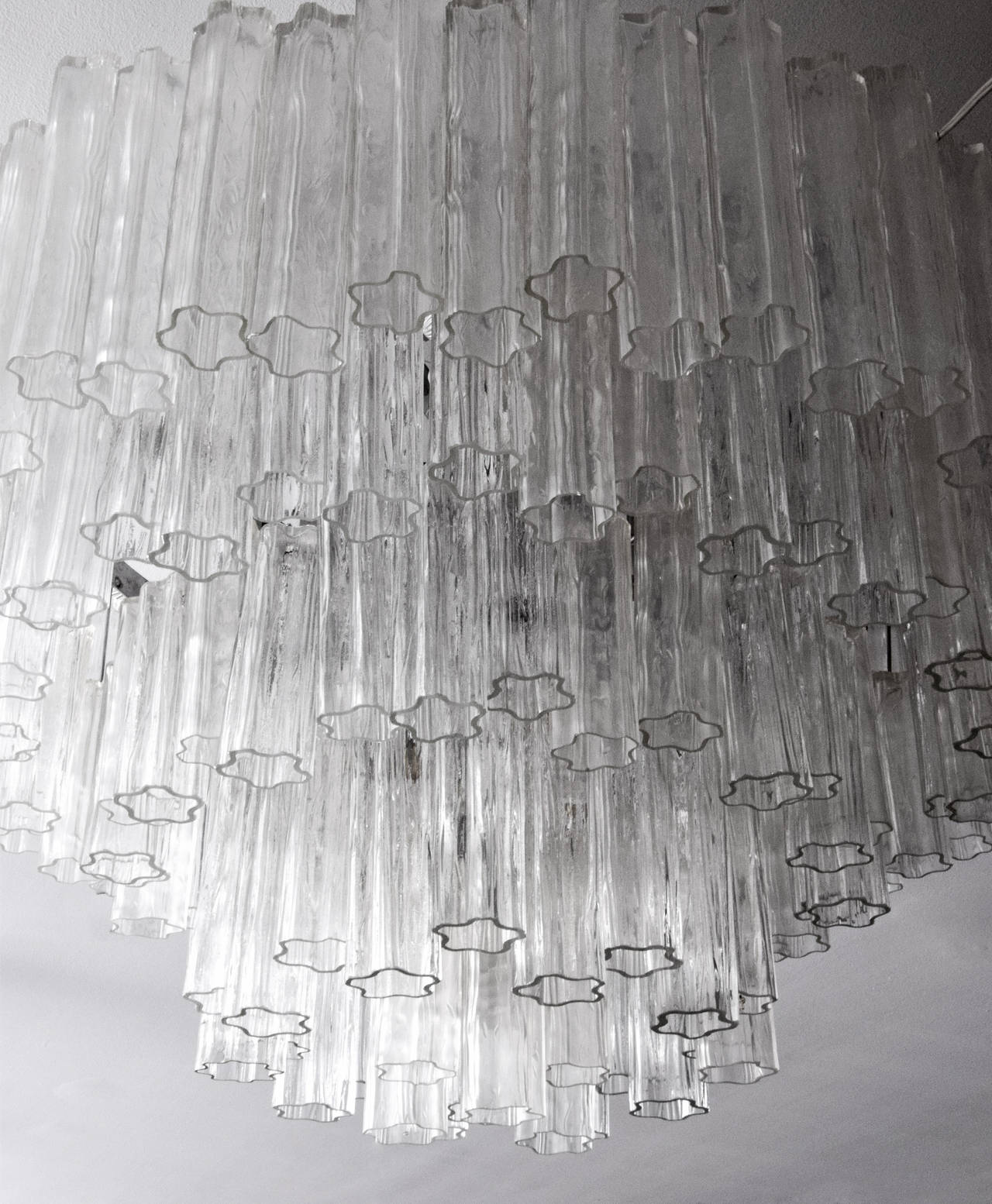Monumental Camer Glass Chandelier In Good Condition In West Palm Beach, FL