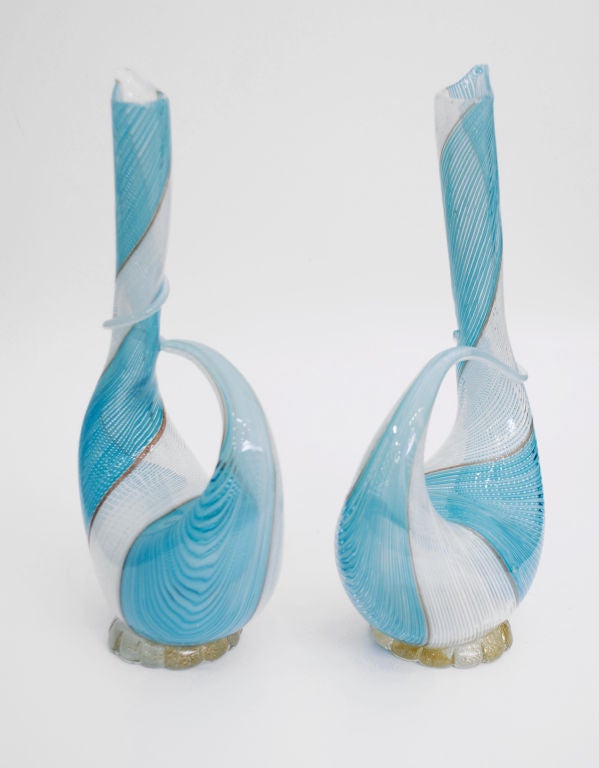 Mid-20th Century Pair of Rare & Early Dino Martens Vases/Vessels