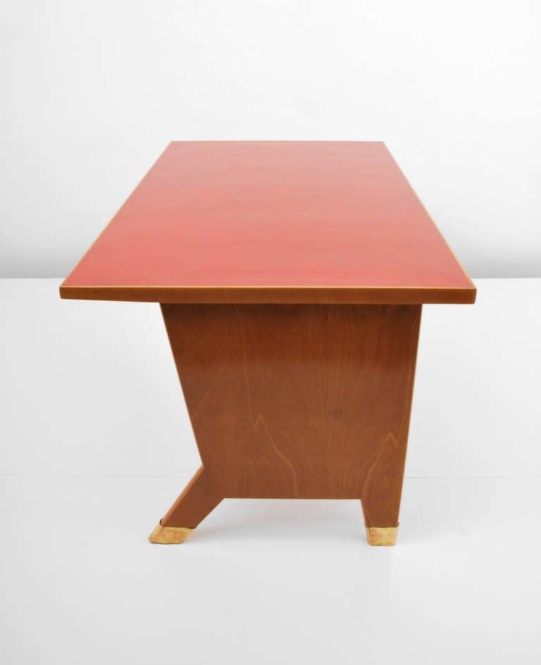 Italian Rare Gio Ponti Desk and Wall Shelf For Sale