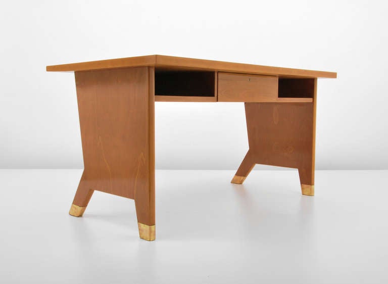 Mid-Century Modern Rare Gio Ponti Desk and Wall Shelf For Sale