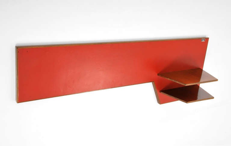 Mid-20th Century Rare Gio Ponti Desk and Wall Shelf For Sale