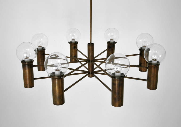 Mid-Century Modern Large Mid-Century Chandelier (3 Available), 43