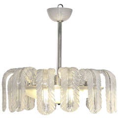 Barovier & Toso "Feather" Chandelier