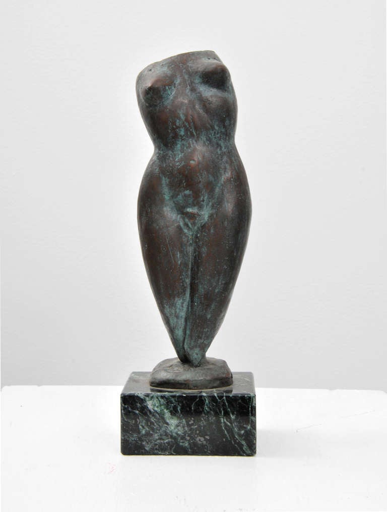 Markings: signed
Additional information: Sculpture by Larry Mohr (1921-2013).  Provenance: Estate of Larry Mohr.
Larry Mohr was an accomplished sculptor whose figural and abstract works are in the collections of the Metropolitan Museum of Art,