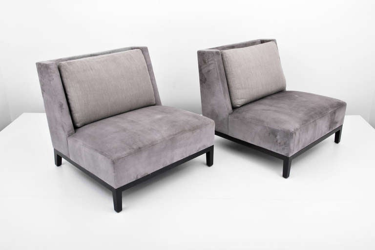 Modern Pair of Christian Liaigre Lounge Chairs (2 Pairs Available)