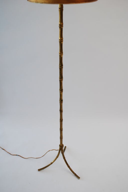 Metal Floor Lamp in the Manner of Bagues