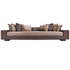 Large Leather Sofa by Christian Liaigre for Holly Hunt