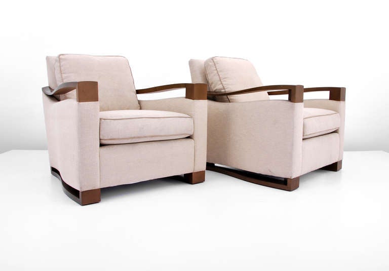 Modern Pair of Donghia Club/Lounge Chairs