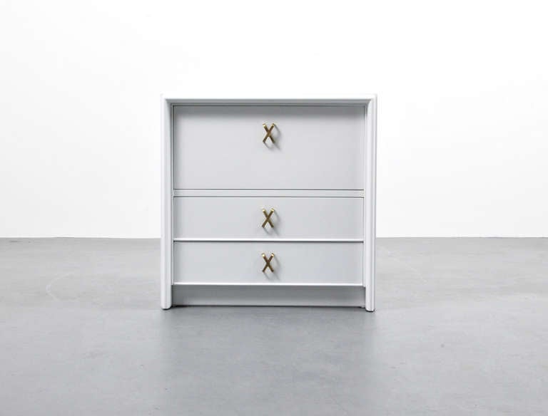 MARKINGS: marked

ADDITIONAL INFORMATION: End table/nightstand with two drawers, a drop down storage area and 