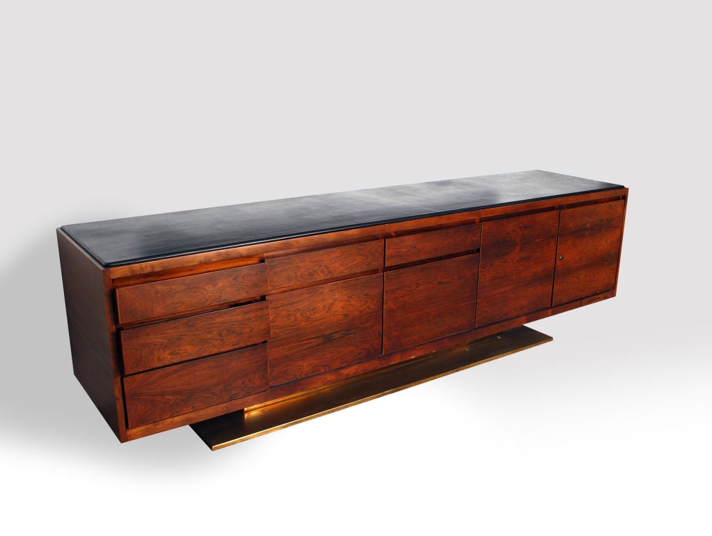 Late 20th Century Fine Rosewood Cabinet by Warren Platner