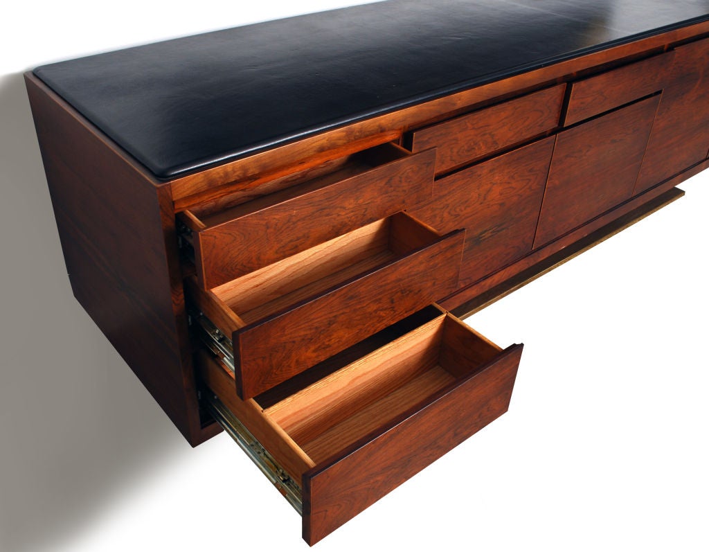 Fine Rosewood Cabinet by Warren Platner 1