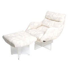 Chair/Ottoman by Vladimir Kagan