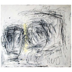 Large Abstract  Painting by Louisa Chase, 66"x72"