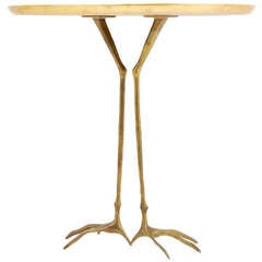Meret Oppenheim "Traccia" Gold Leaf Table