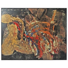 Large Celine Elce Barrette Abstract Painting, Contemporary Artist