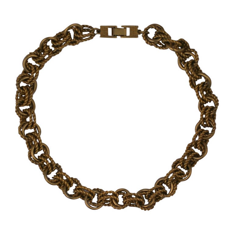 アクセサリー Vintage GIVENCHY Twist Chain Necklace Givenchy Twist Link Chain Necklace For Sale at 1stDibs | givenchy
