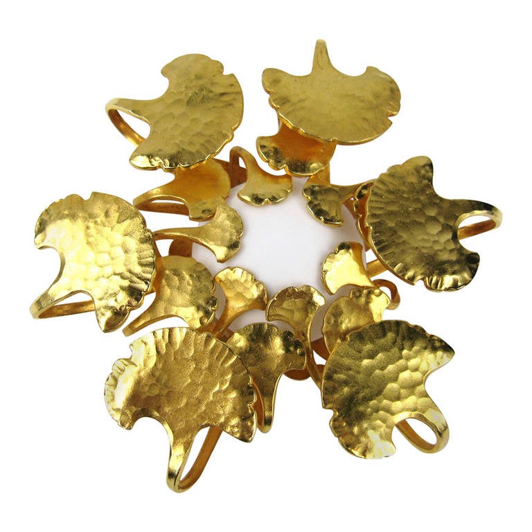 Dominique Aurientis Gold Gilt New, Never worn 1980s Brooch