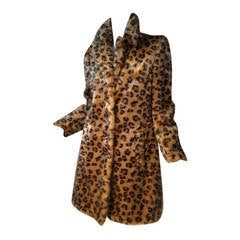Vintage Betsey Johnson Faux Leopard Fur 1980s