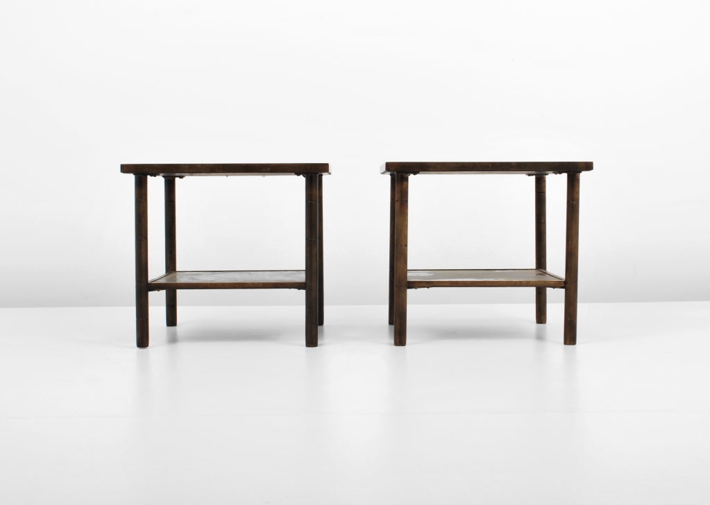Mid-20th Century Rare Philip & Kelvin Laverne Cocktail Table & Pair of End Tables