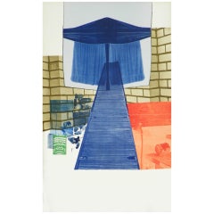 Large Robert Rauschenberg Lithograph, 66"H