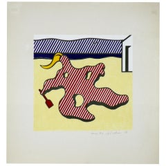 Roy Lichtenstein "Nude on Beach" Lithograph