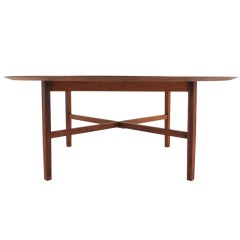 Large Florence Knoll Custom Dining Table, 72" Dia