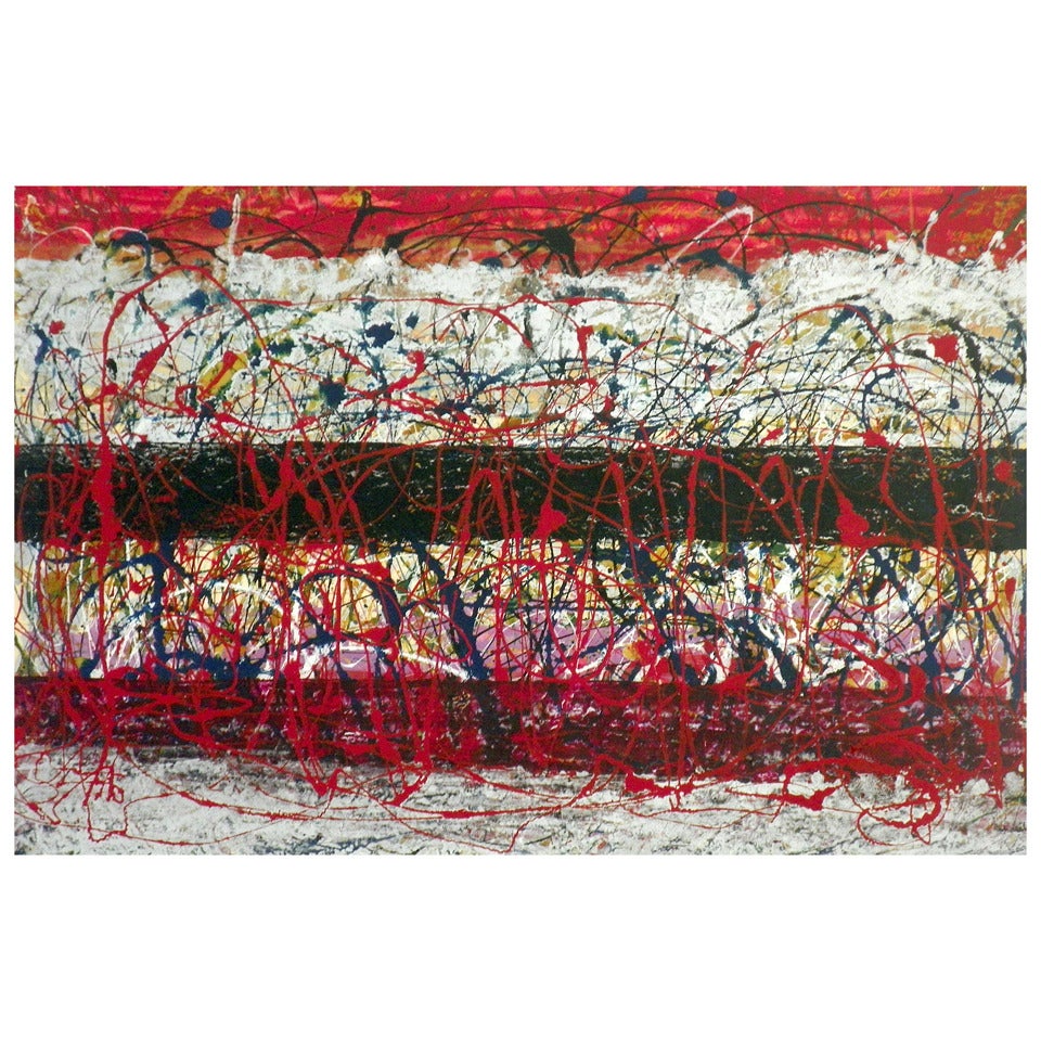 Tancredi Parmeggiani Abstract Painting, Original Work