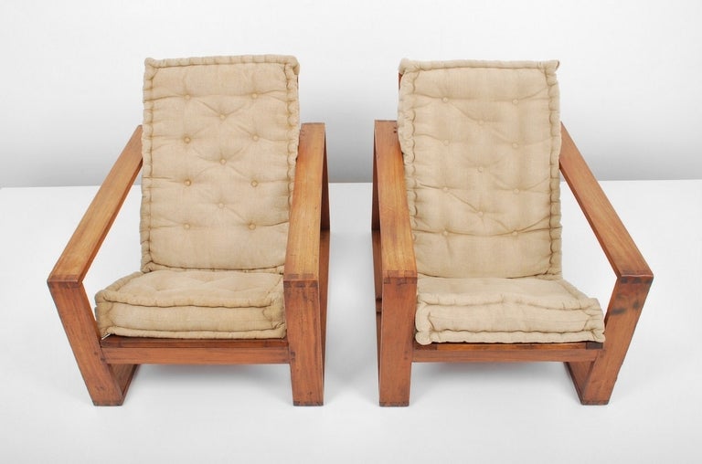 Mid-20th Century Pair of Lounge Chairs Attributed to Jean Royere