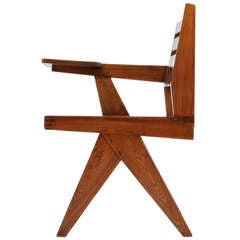 Pierre Jeanneret "Writing Chair", Panjab University, Circa 1960