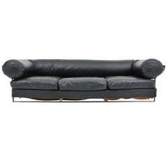 Jacques Charpentier Leather Sofa