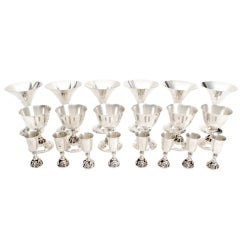 Alphonse LaPaglia Sterling Silver Glasses, 20 Pieces