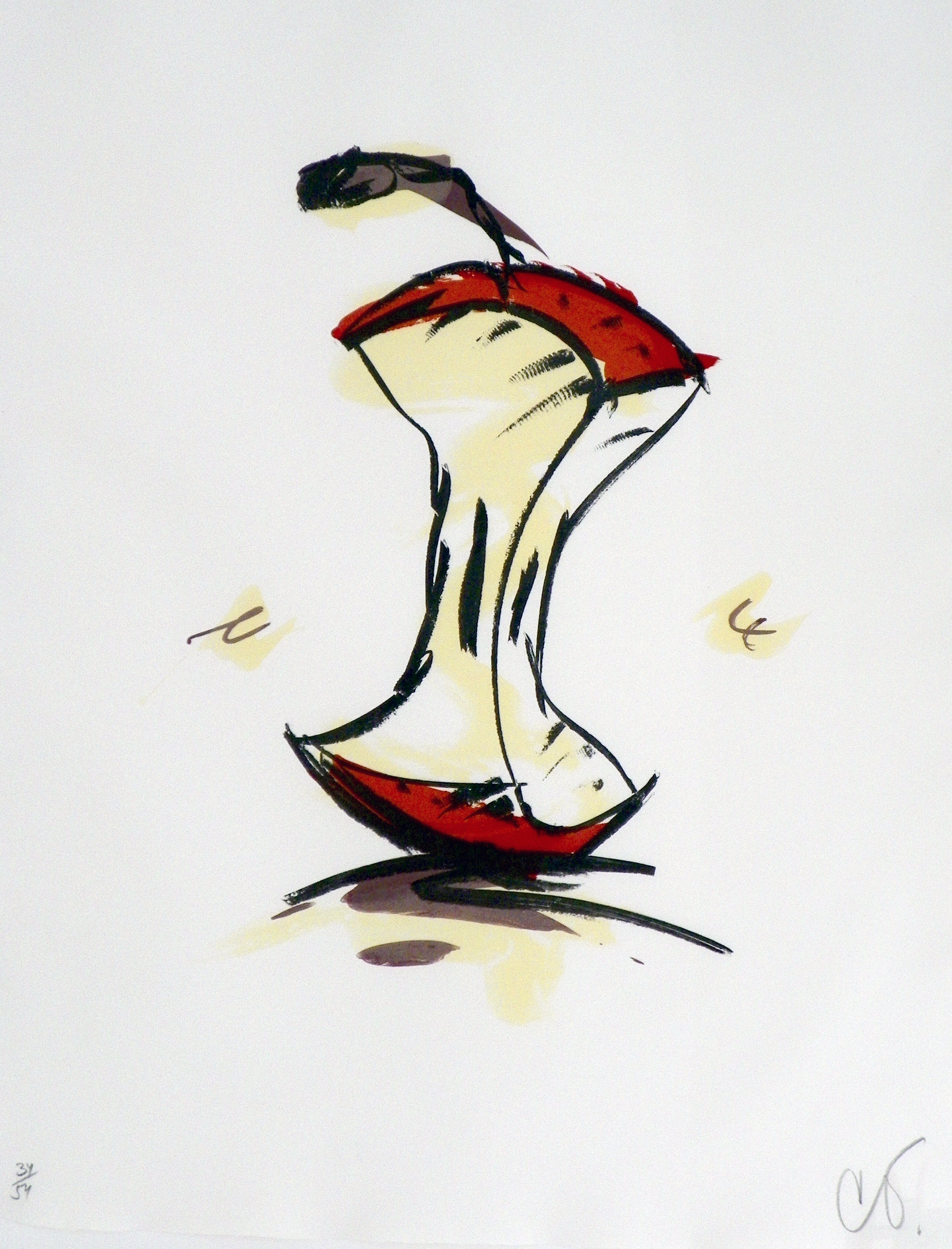 Claes Oldenburg "Apple-Core Summer" Lithograph