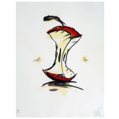 Claes Oldenburg "Apple-Core Summer" Lithograph