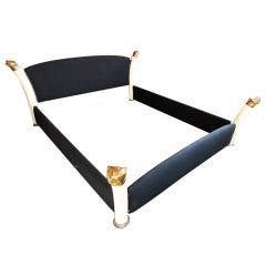 Italian Design 1970s Bed Custom Made For A Palm Beach Client