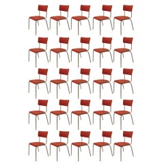 Vintage European Chairs in Orange, Green and Blue