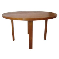 Alvar Aalto Dining or Center Table with Solid Birch Top