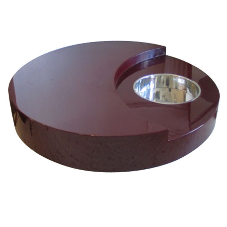 TRG Revolving coffee table by Willy Rizzo