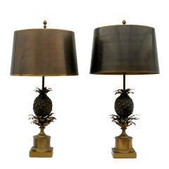 A pair of Maison Charles pineapple lamps