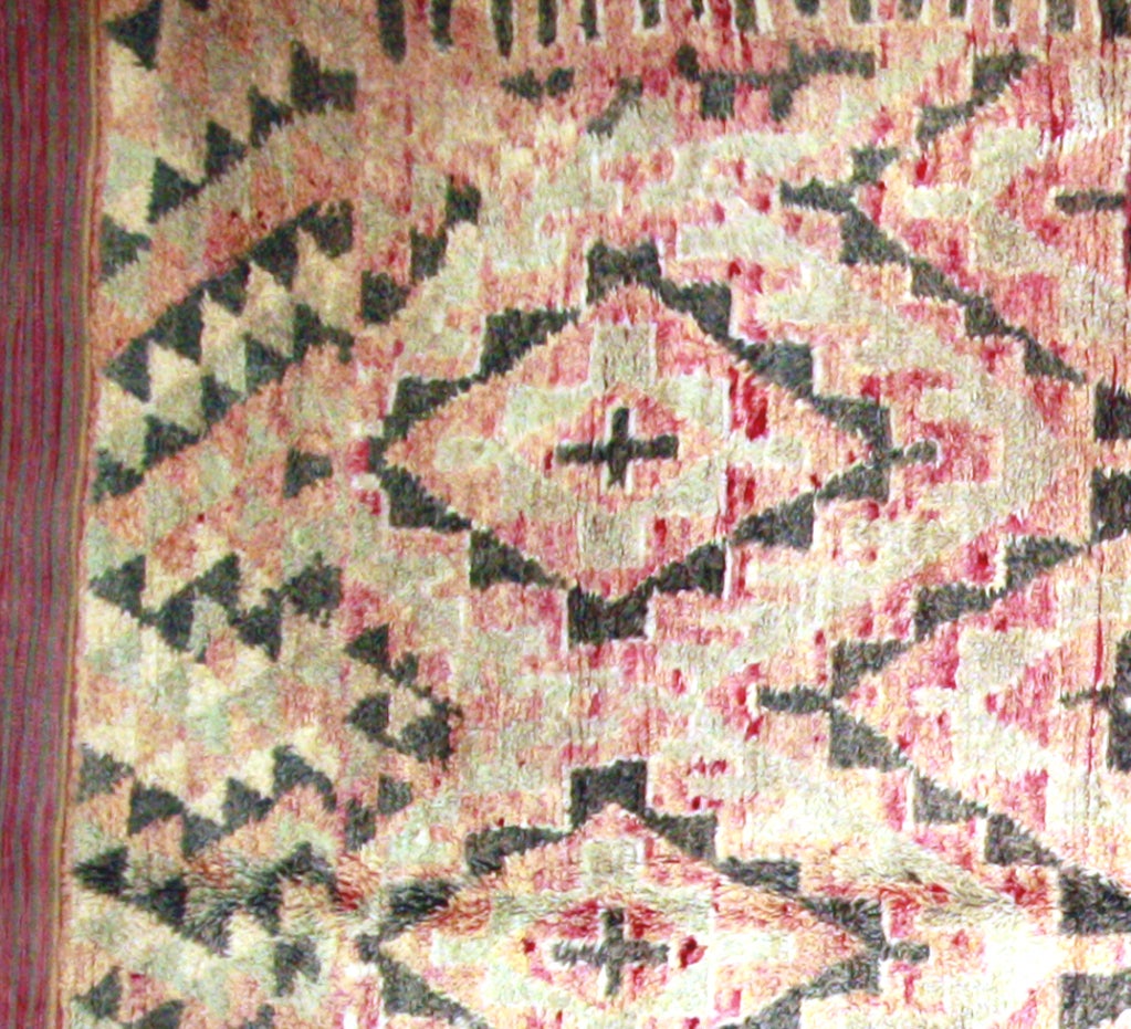 Hand-Crafted Vintage Moroccan Rug