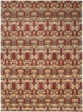 Red Ikat Amadi Collection Rug