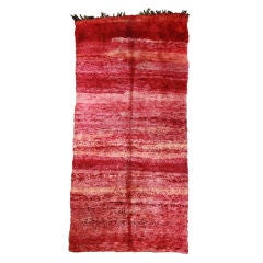 Red Vintage Moroccan Rug 11