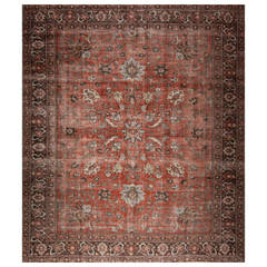 Antique Persian Haji Khalili Tabriz Rug 4