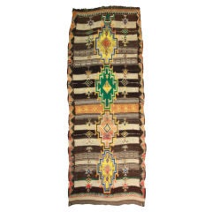 Vintage Moroccan with Kilim Weave Rug